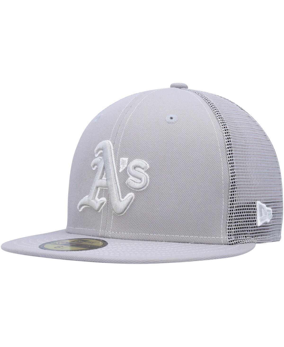 Men's New Era  Gray Oakland Athletics 2023 On-Field Batting Practice 59FIFTY Fitted Hat, Size: 7 1/2, Grey Product Image