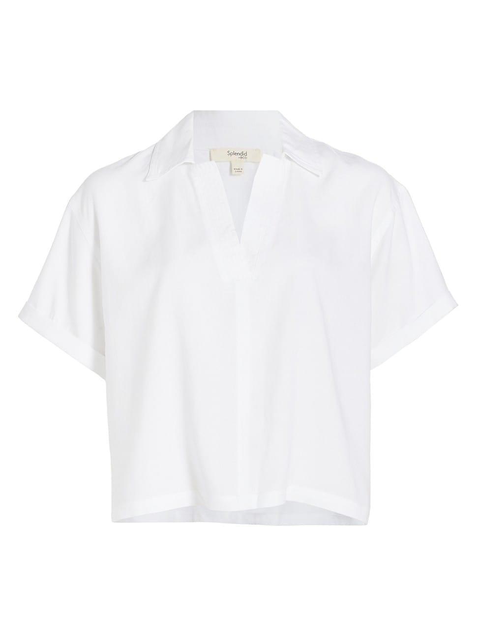 Splendid Kailyn Poplin Top Women's Clothing Product Image