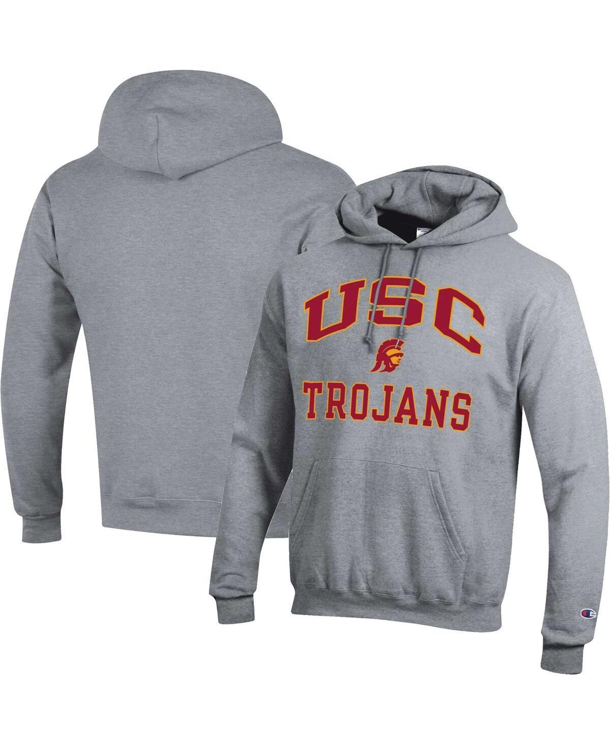 Men's Champion Heather Gray BYU Cougars High Motor Pullover Hoodie, Size: 2XL, Grey Product Image