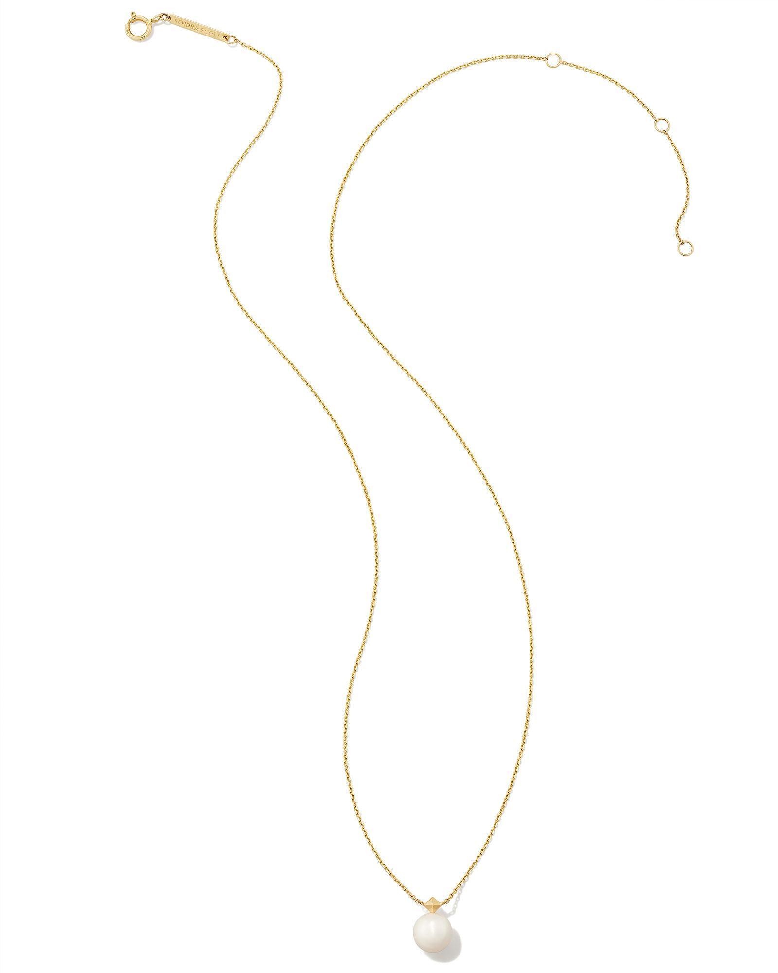 Hadleigh 14k White Gold Pendant Necklace in Freshwater Cultured Pearl Product Image