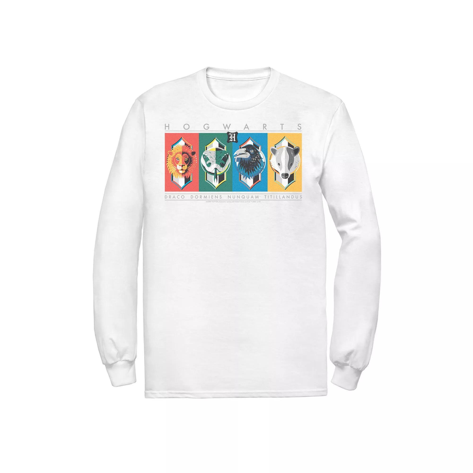 Men's Harry Potter Hogwarts House Symbols Tee, Size: XXL, White Product Image