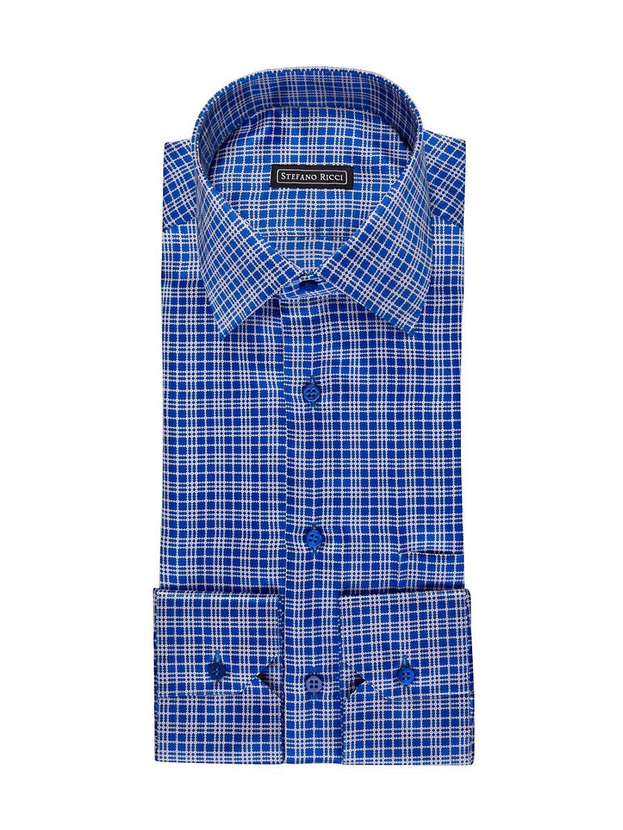 Mens Handmade Silk Dress Shirt Product Image