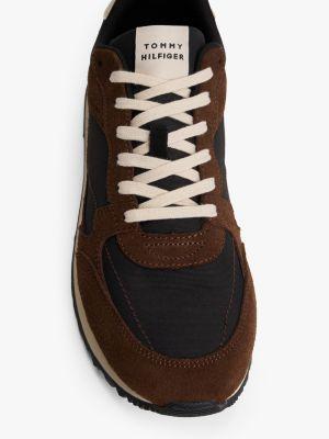 Mixed-Texture Suede Sneaker Product Image