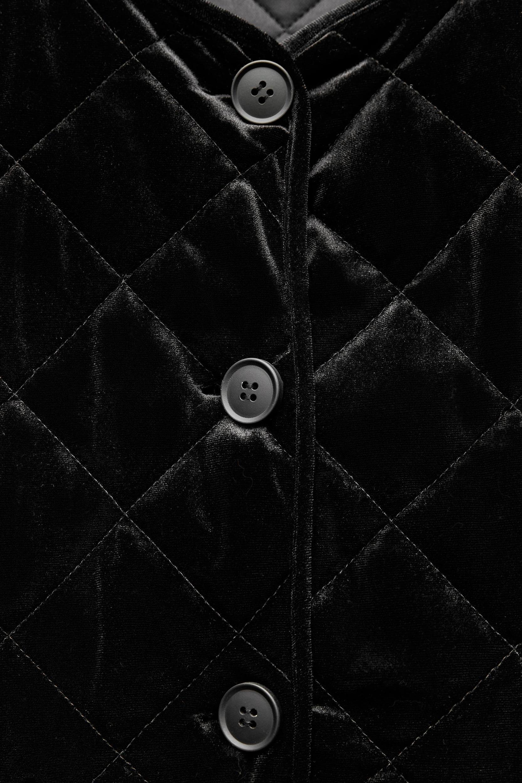 QUILTED VELVET JACKET Product Image