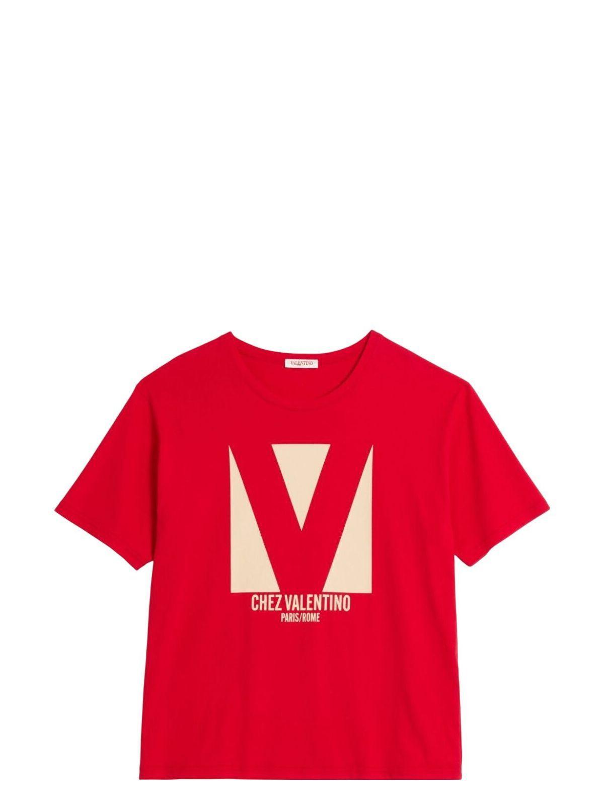 VALENTINO T-shirt Logo In Red Product Image
