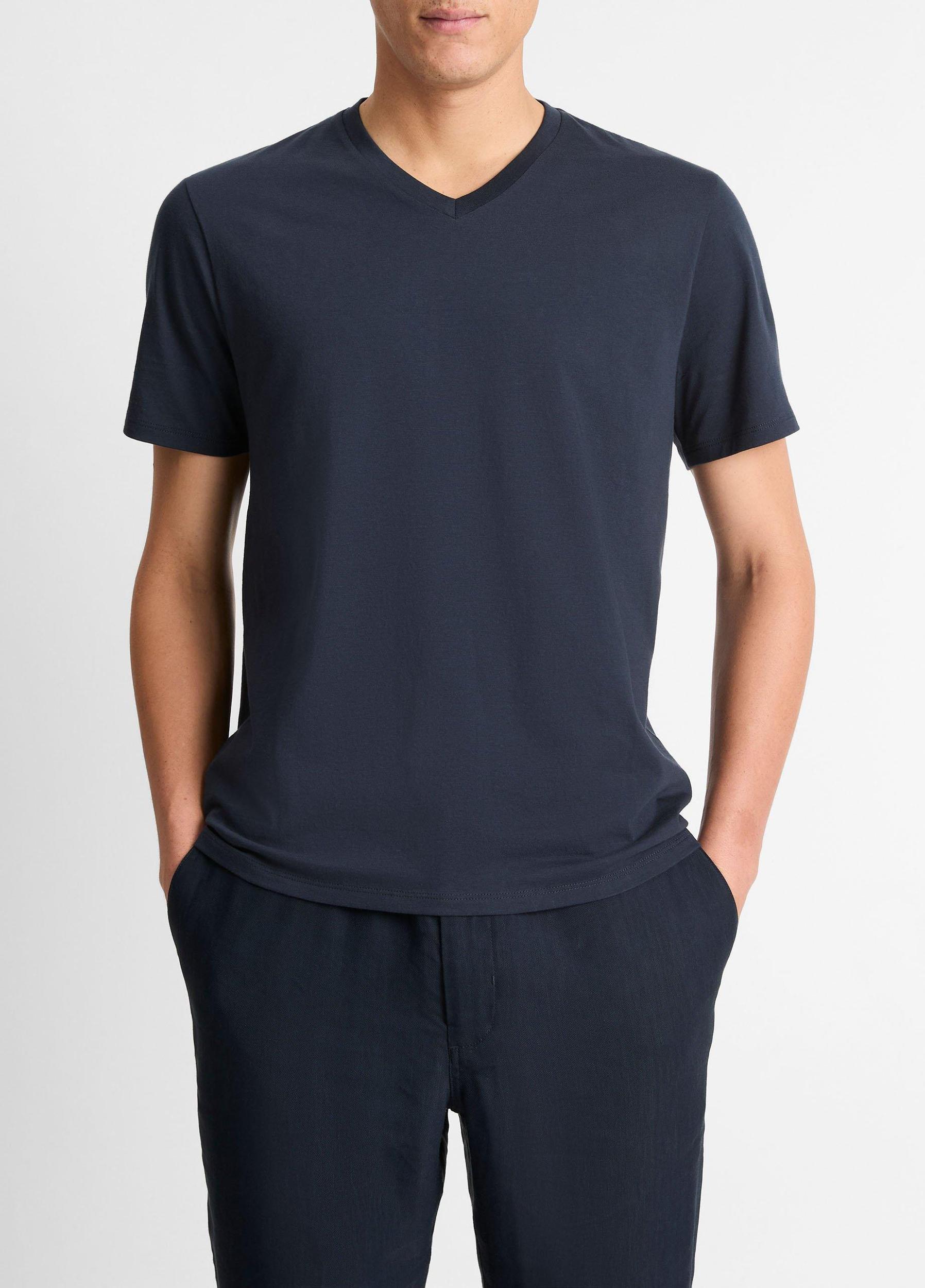 Mens Pima Cotton V-Neck T-Shirt Vince Product Image
