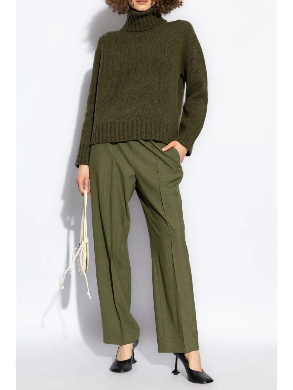 FABIANA FILIPPI Regular Tailored Trousers In Green Product Image