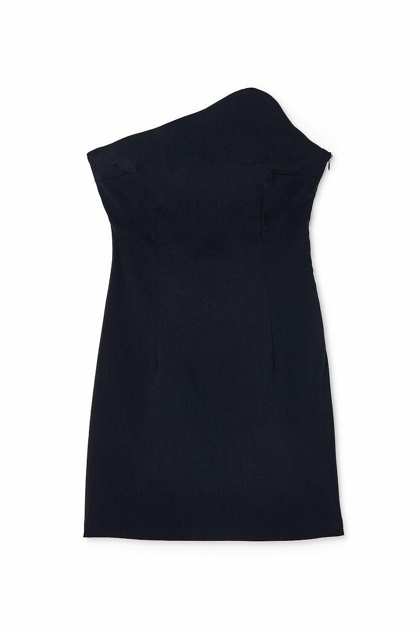Asymmetric Bandeau Mini Dress Product Image