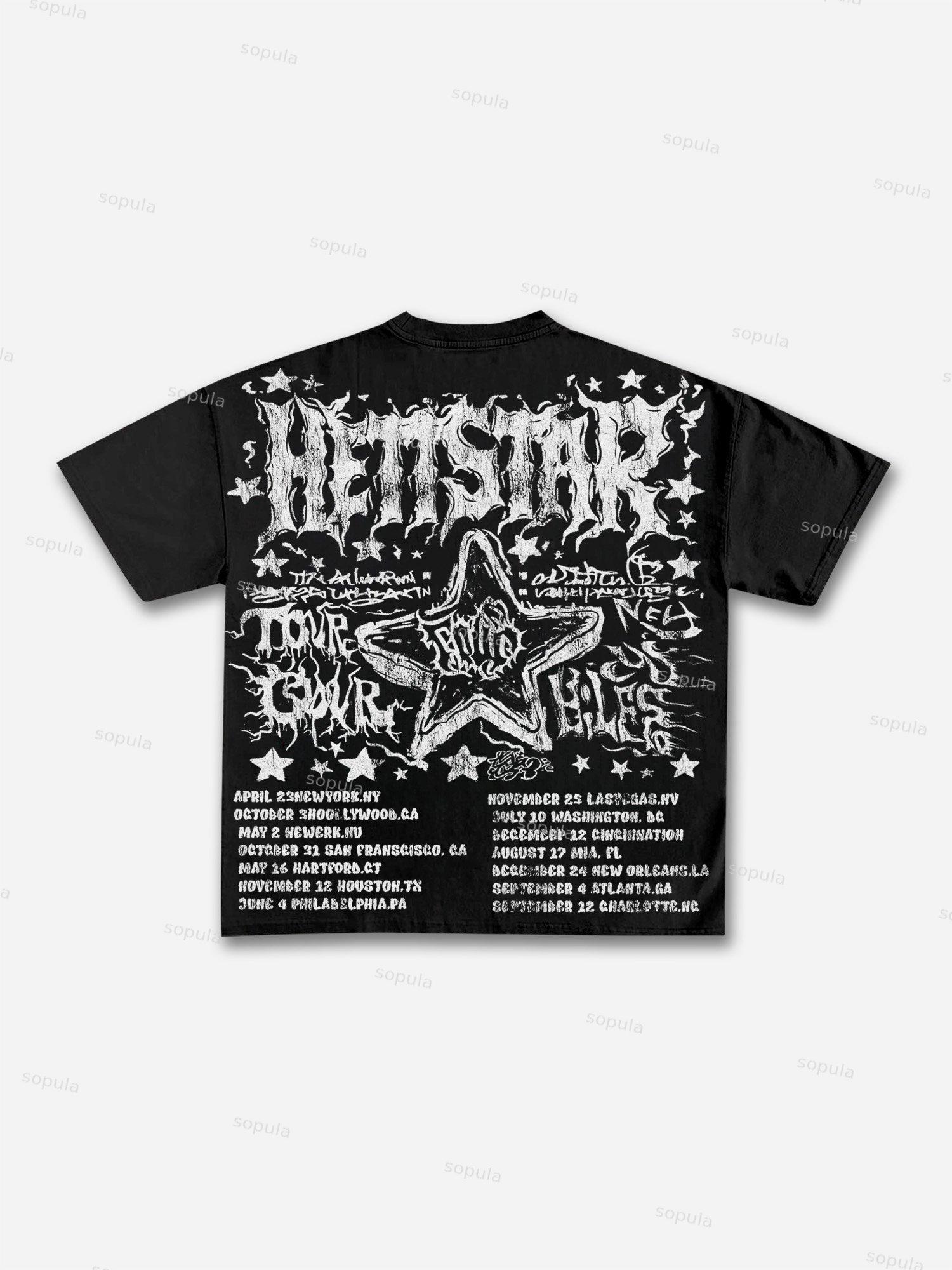 Divine Heat Street Cherub Graphic Cotton T-shirt Product Image