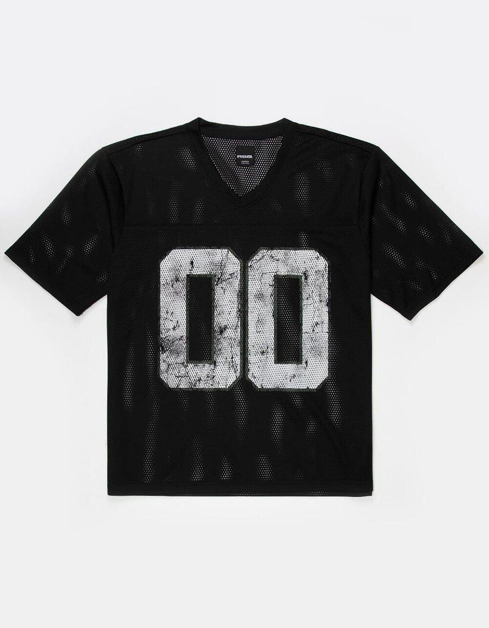 RSQ Mesh Boxy Football Jersey - BLACK Product Image