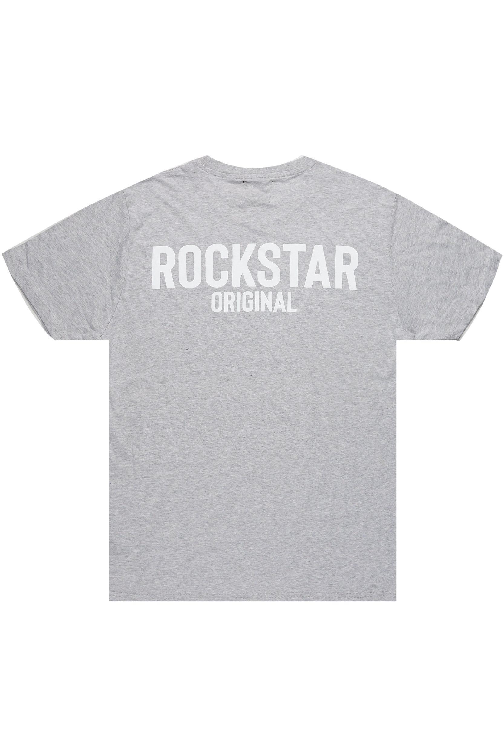 Sana Heather Grey Relaxed T-Shirt/Short Set Male Product Image