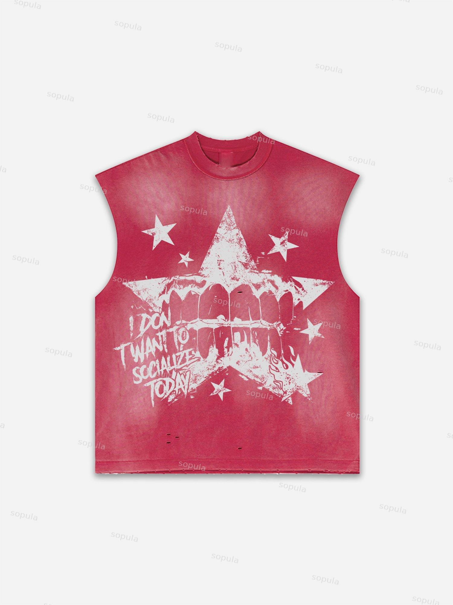 Mental Health Matters Fun Graphic Distressed Tank Top Product Image