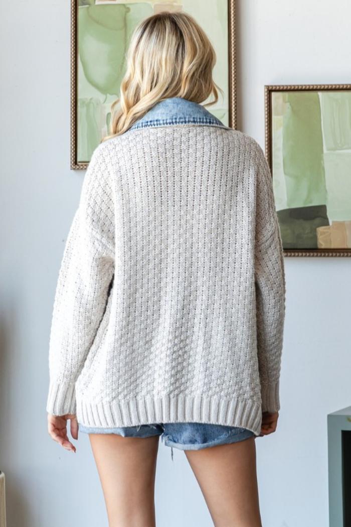 Denim Layered Jacket Product Image
