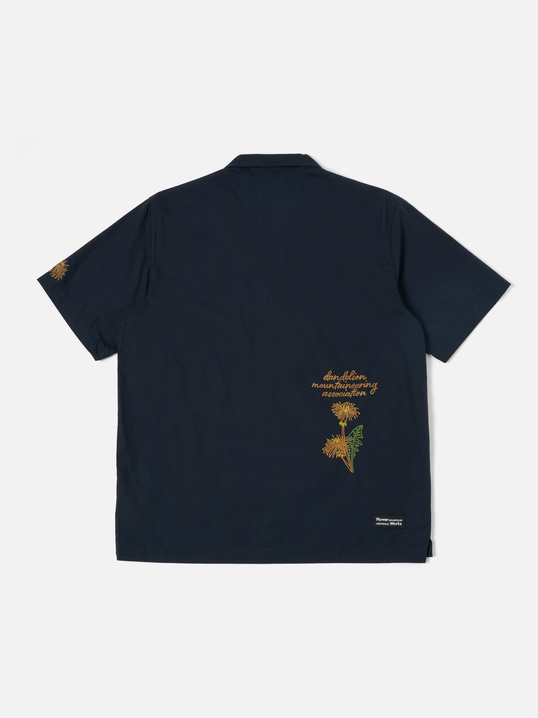 Flower Mountain x Universal Works Navy Broadcloth Minari Shirt Product Image