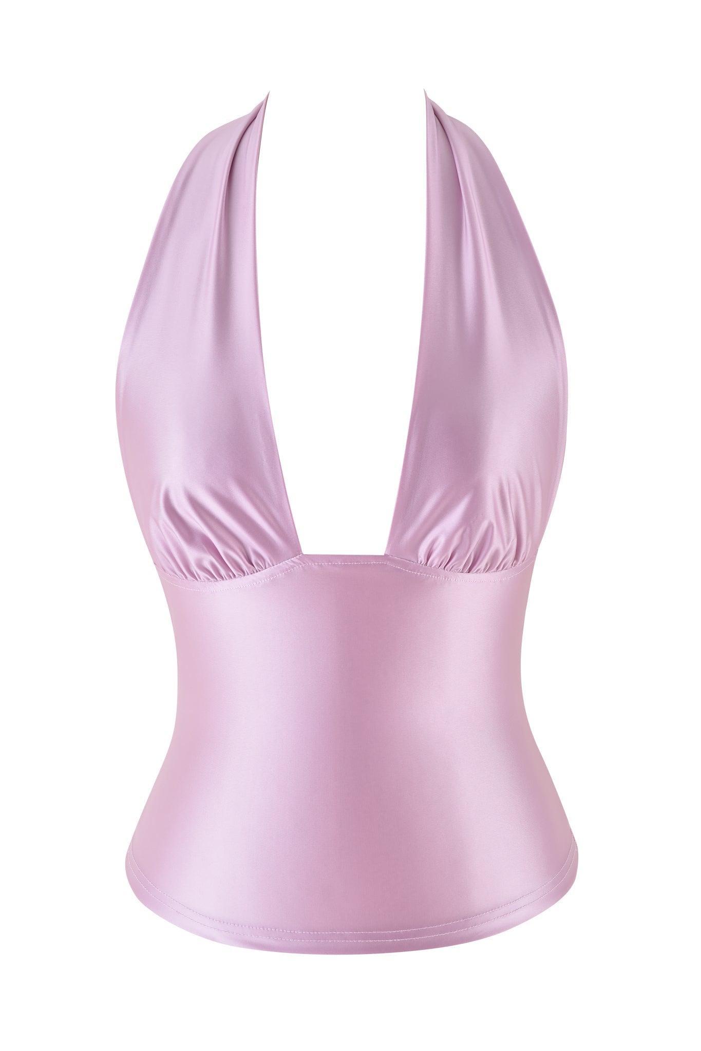 AURELIA HALTER TOP - PINK Product Image