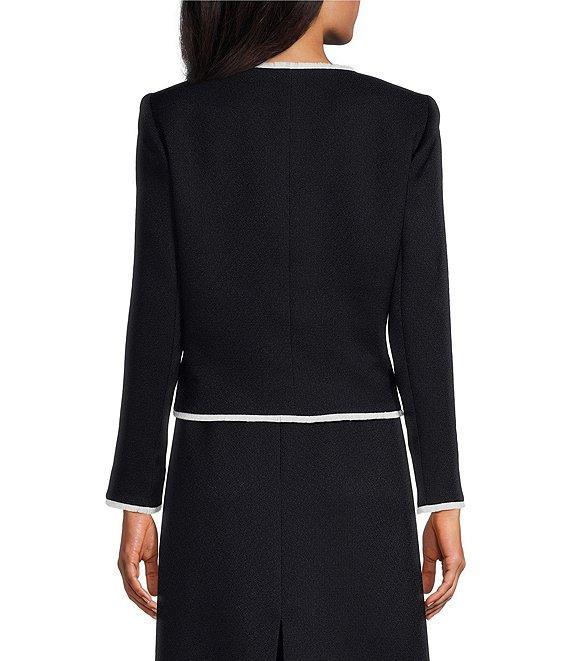 Preston & York Joyce Tweed Crew Neck Long Sleeve Jacket Product Image