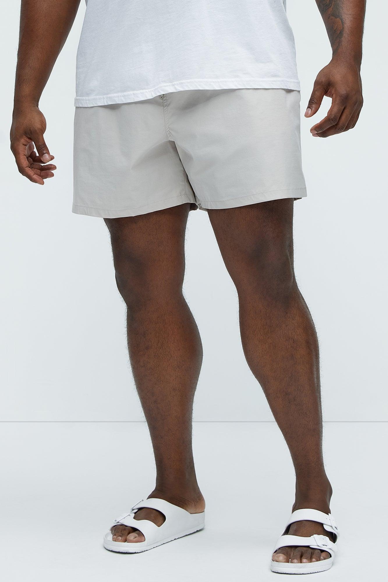 Montez Stretch Swim Trunk Mid - Stone Product Image