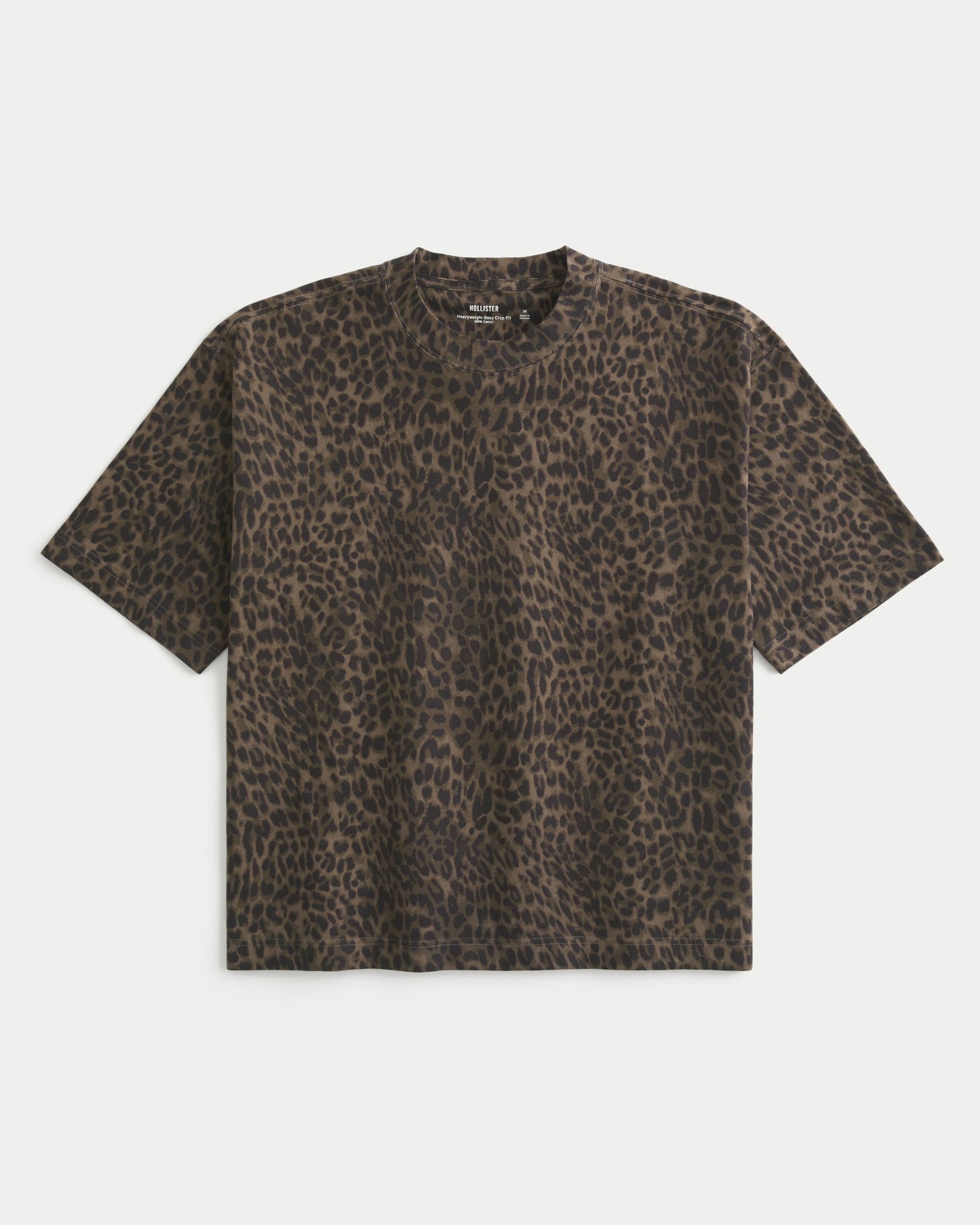 Boxy Heavyweight Crop Crew T-Shirt Product Image