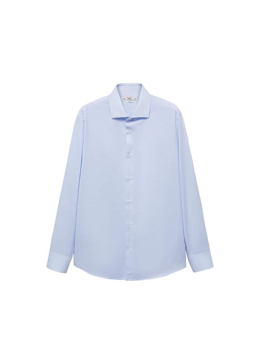 Slim fit structured suit shirt - Men | MANGO USA Product Image