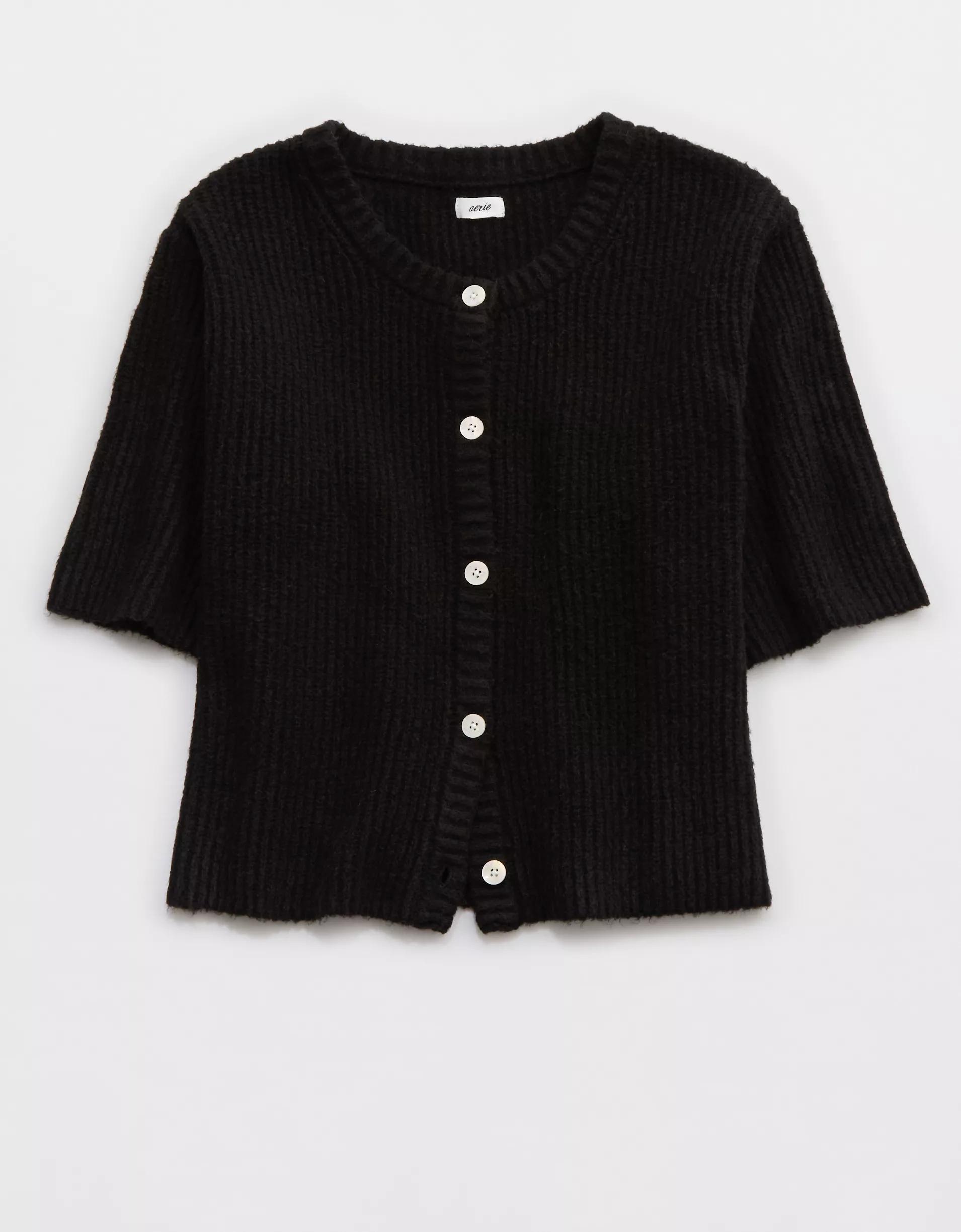 Aerie unREAL Short Sleeve Cardigan Product Image