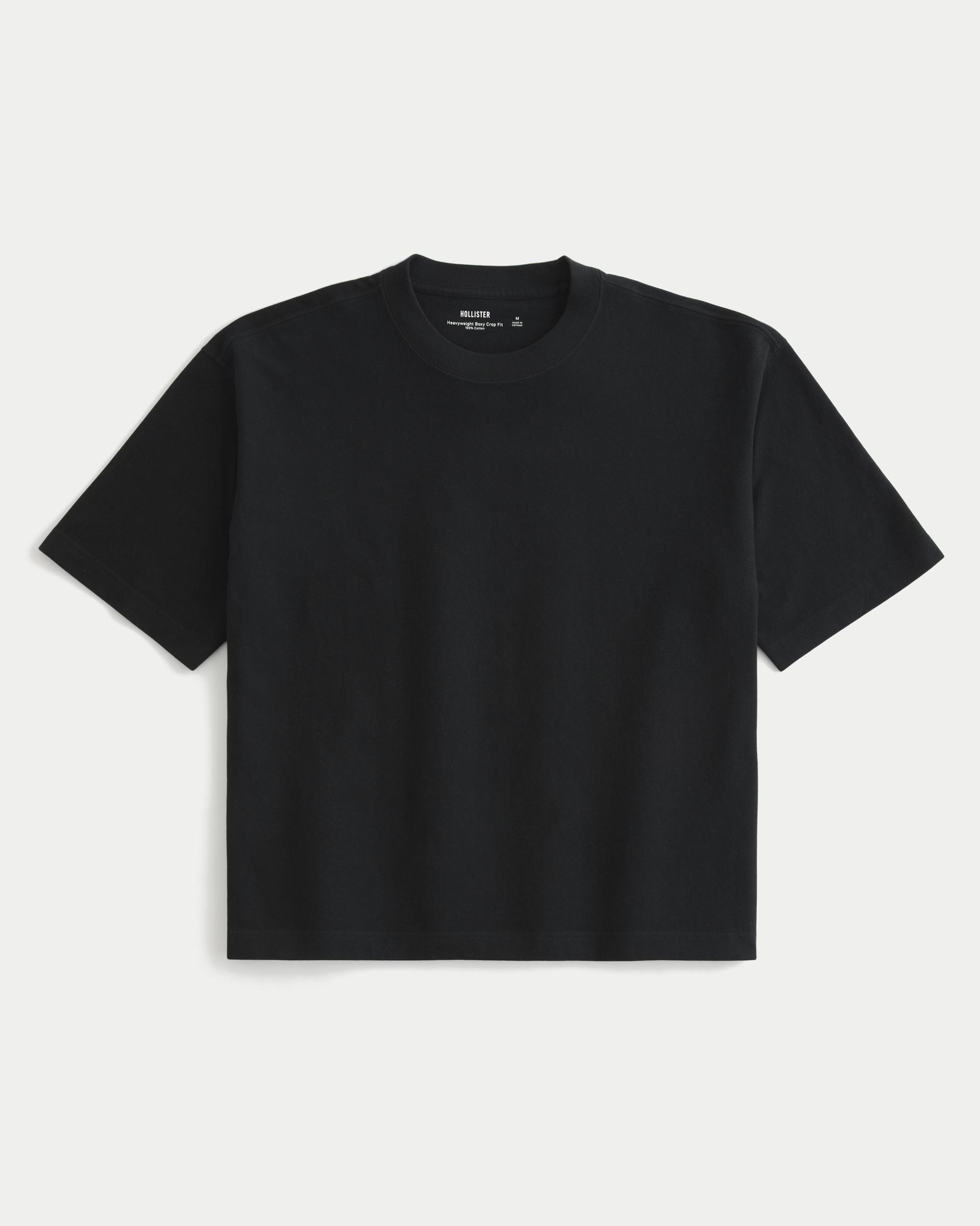 Boxy Heavyweight Crop Crew T-Shirt Product Image