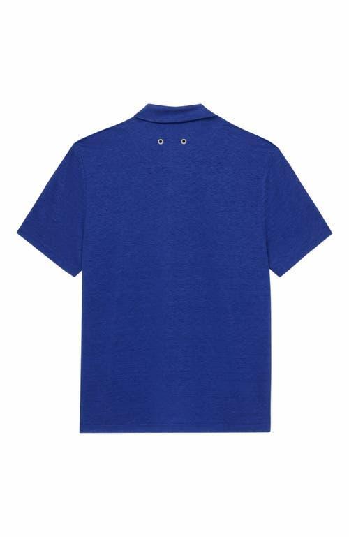 Vilebrequin Men's Solid Linen Jersey Polo in Marrakech at Nordstrom, Size Large Product Image
