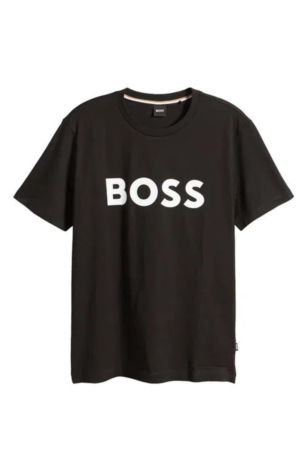 HUGO BOSS Logo T-shirt In Black Product Image