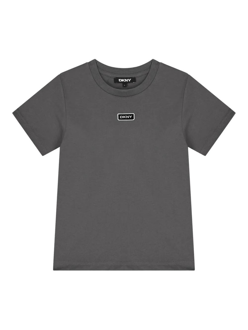 Dkny Kids logo patch T-Shirt - Grey Product Image