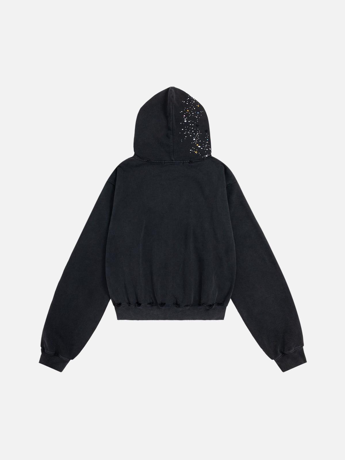 Aelfric Eden Rhinestone Zip Up Hoodie Product Image