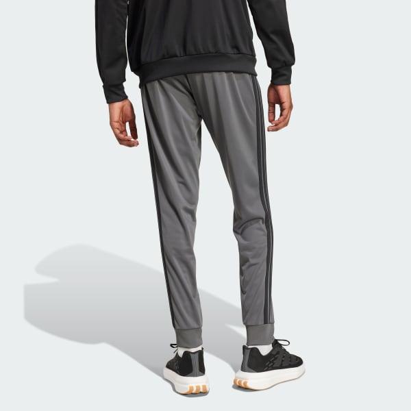 Men's adidas 3-Stripes Tricot Tapered Track Pants, Size: Small, Black Product Image