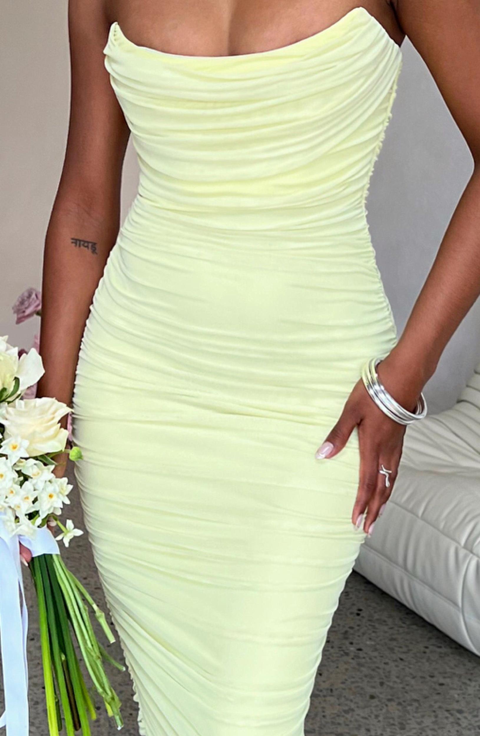 Demi Maxi Dress - Lime Product Image