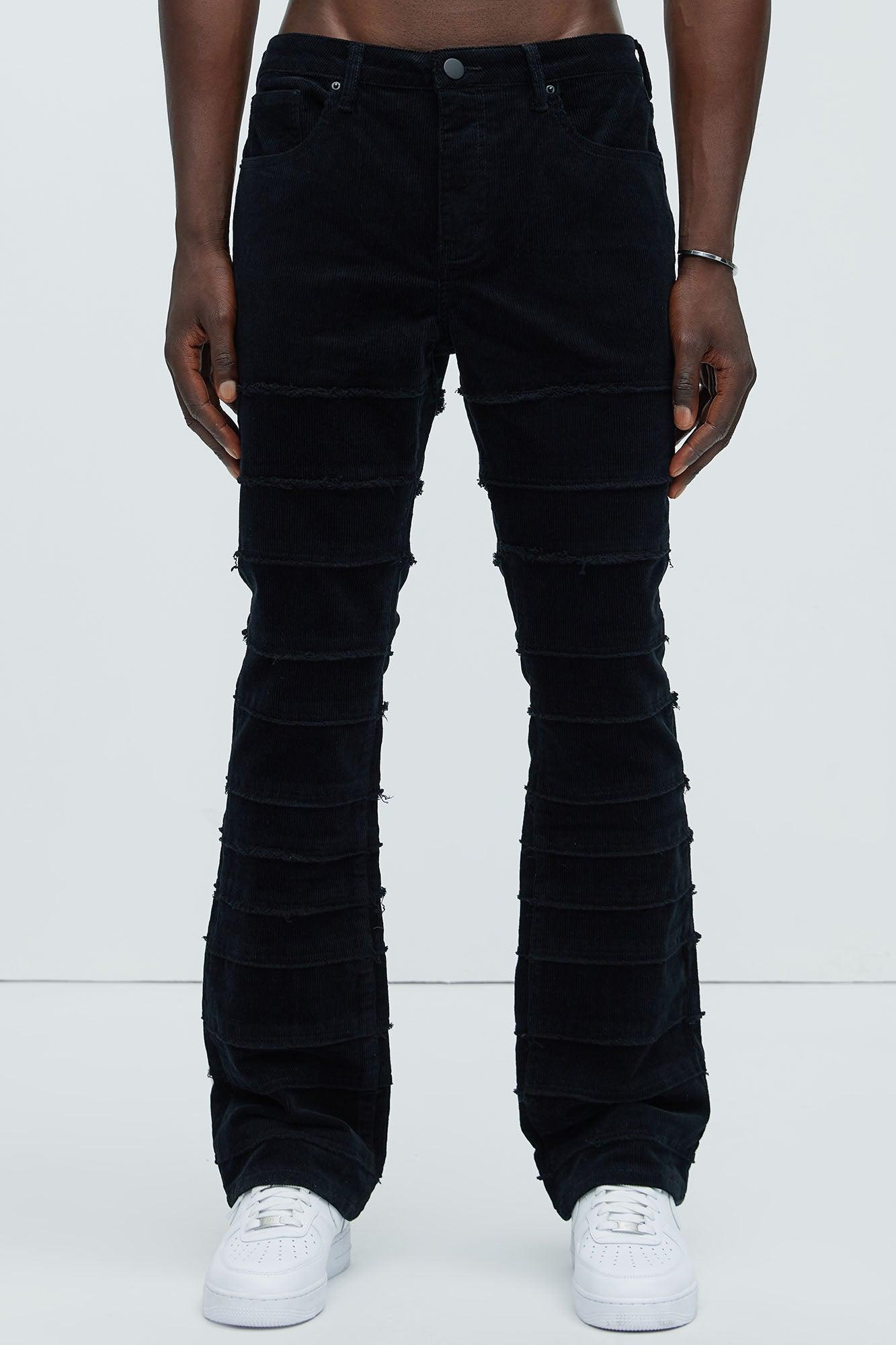 Cover Me Straight Corduroy Pants - Black Product Image