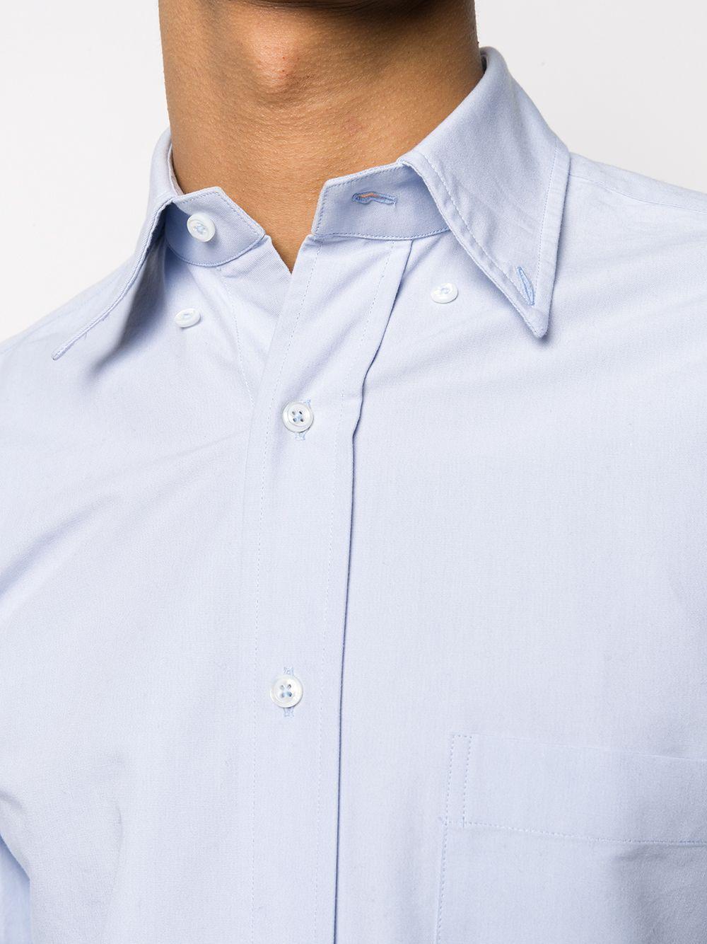 THOM BROWNE Classic Fit Cotton Button-down Shirt In Light Blue Product Image