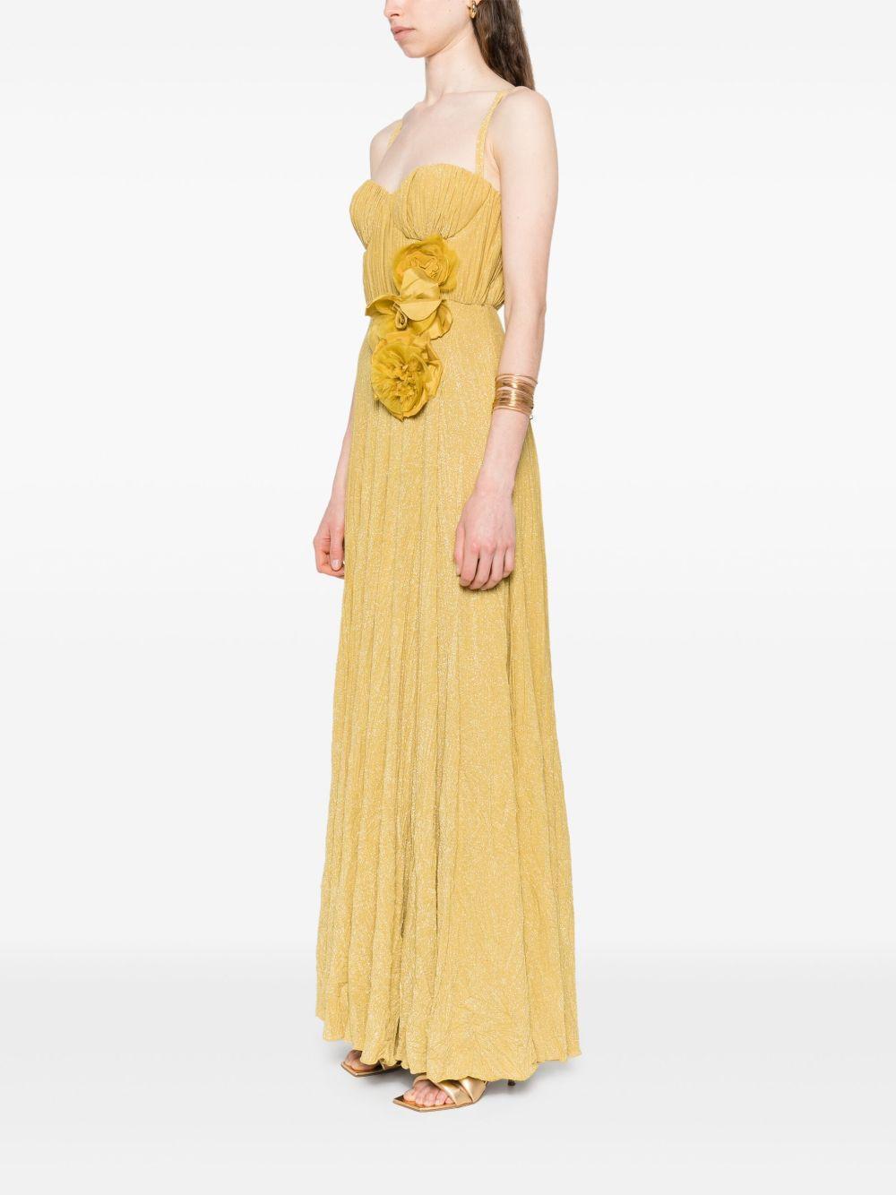 floral-appliqué gown Product Image