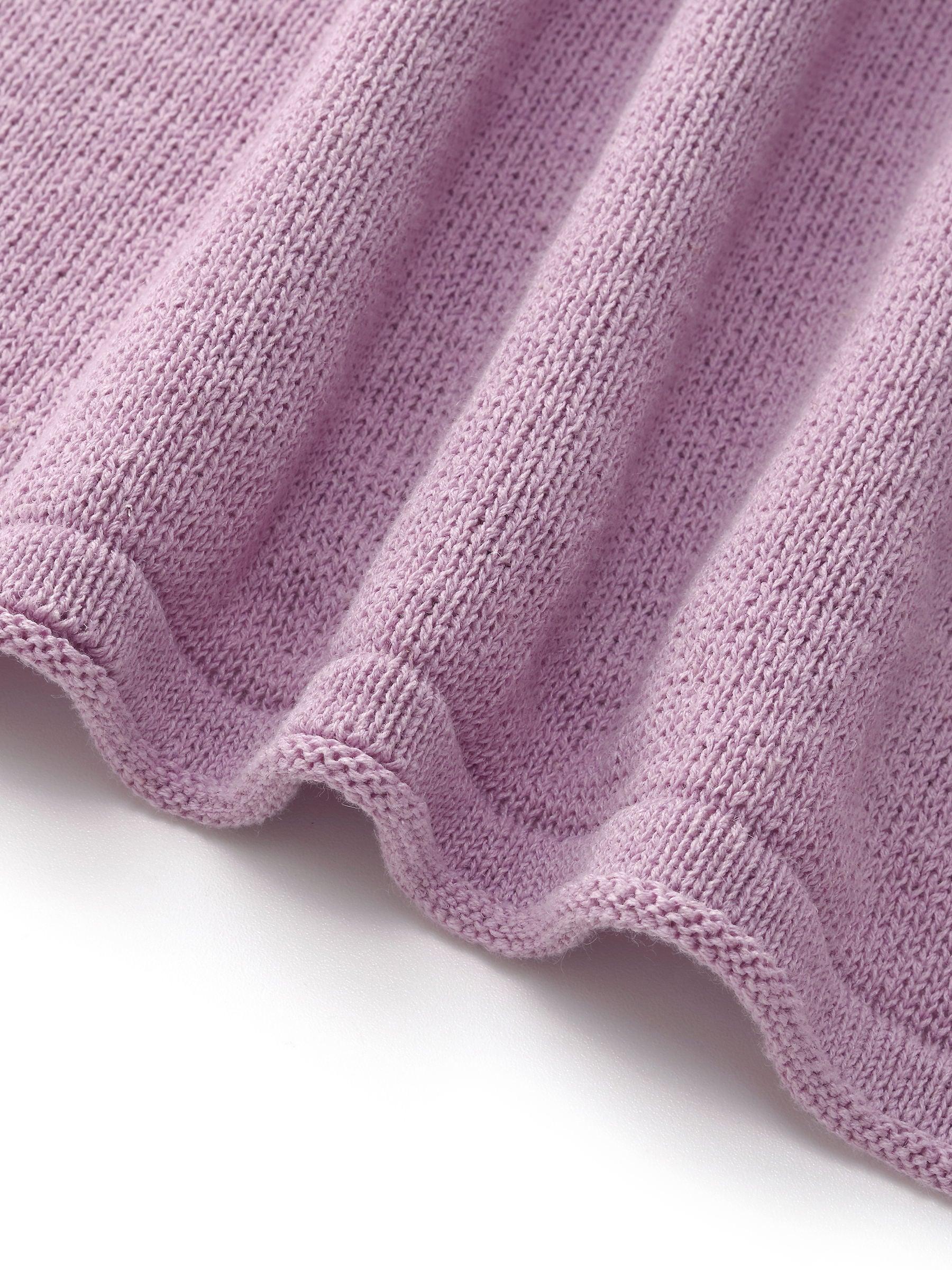 Linen Cotton Blend Women Knit Skirt Product Image