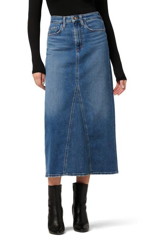 Womens The Tulie Denim Midi-Skirt Product Image