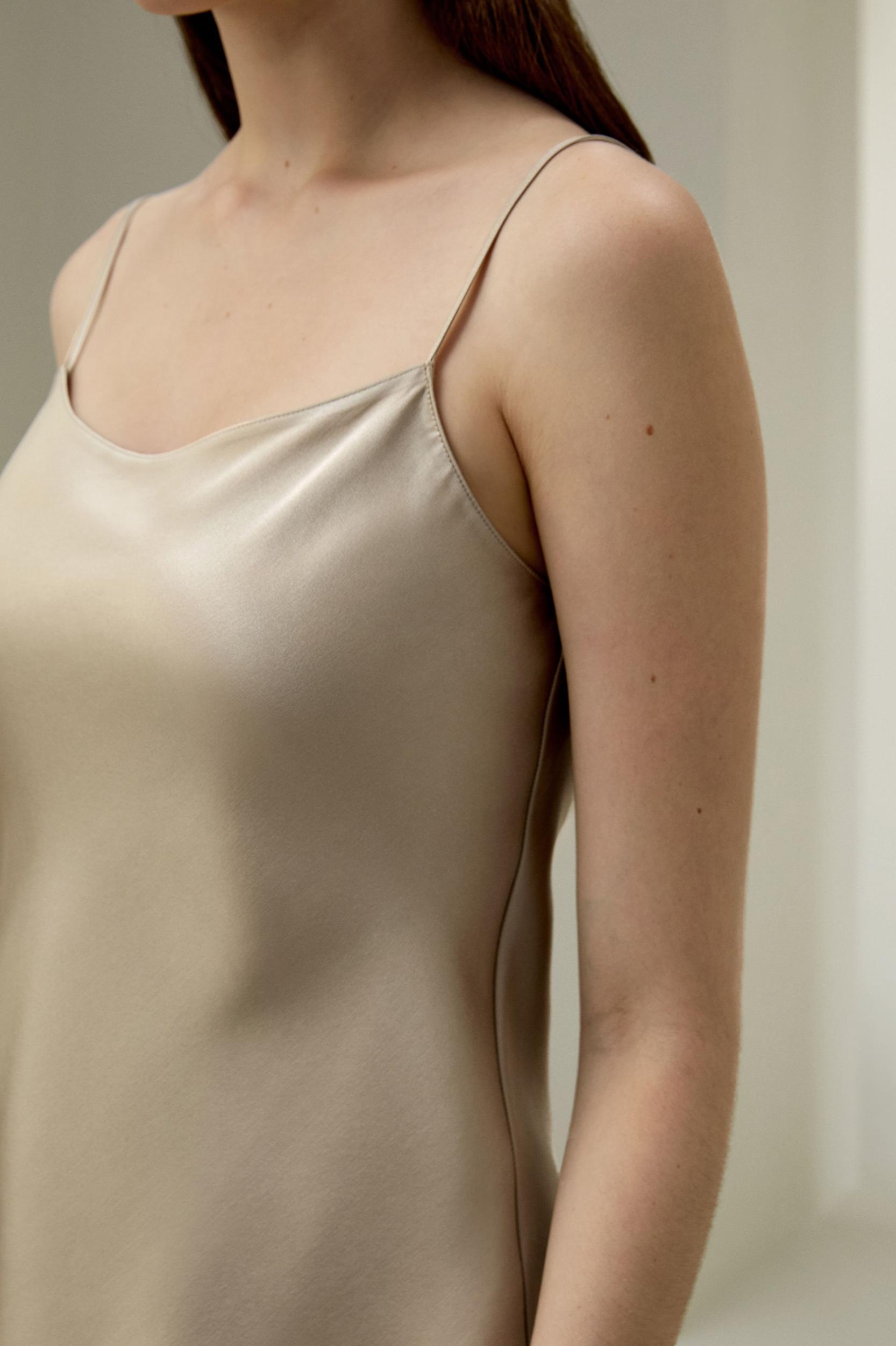 Double-Faced Silk Charmeuse Camisole Product Image