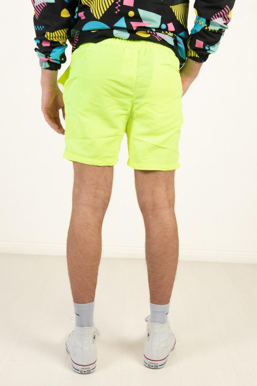 Neon Yellow Nylon Short Product Image