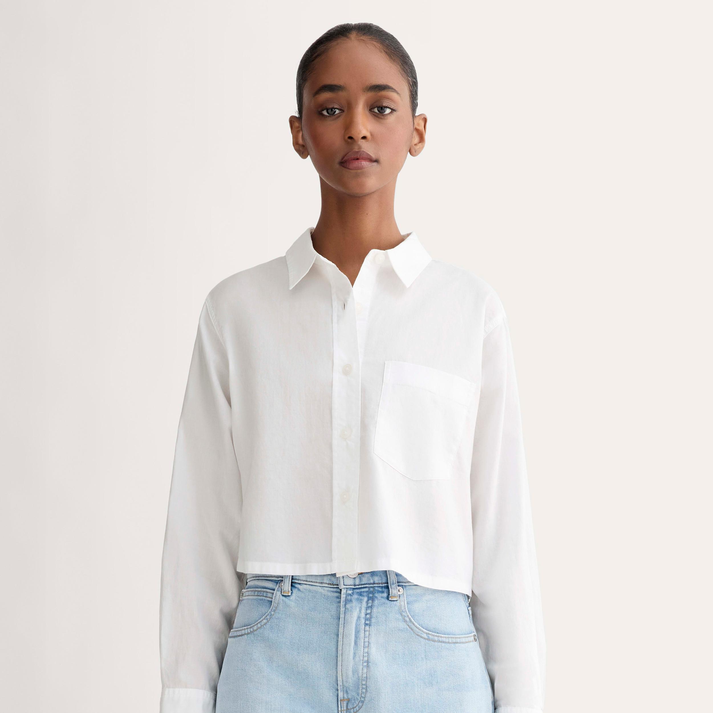 Womens Way-Short Shirt in Silky Cotton by Everlane Product Image