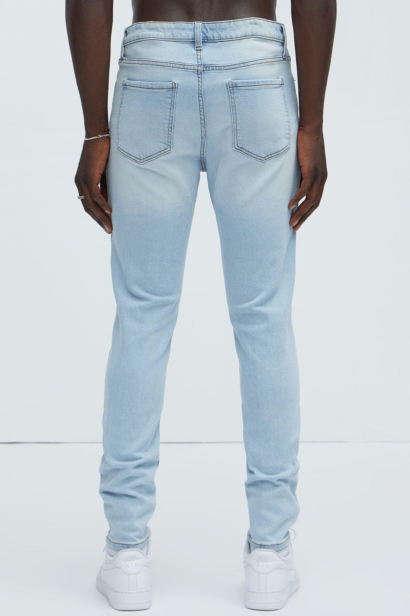 Cornell Skinny Jeans - Light Blue Wash Product Image