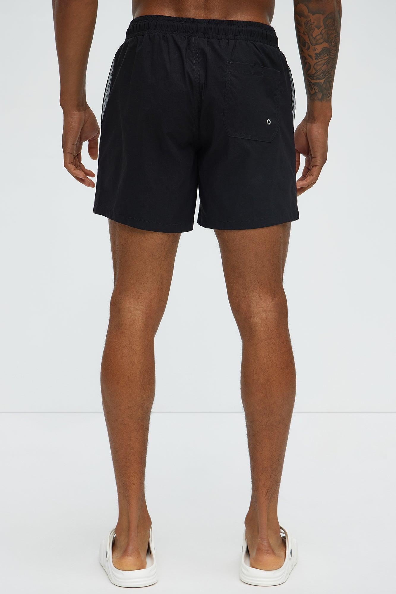 Hype Summer Swim Mid Trunk - Black/combo Product Image