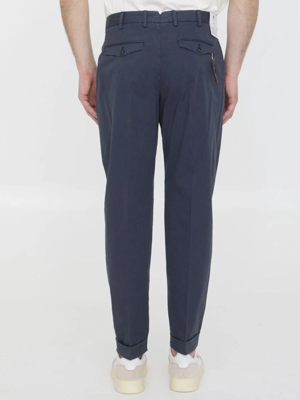 PT TORINO Blue Trousers Product Image