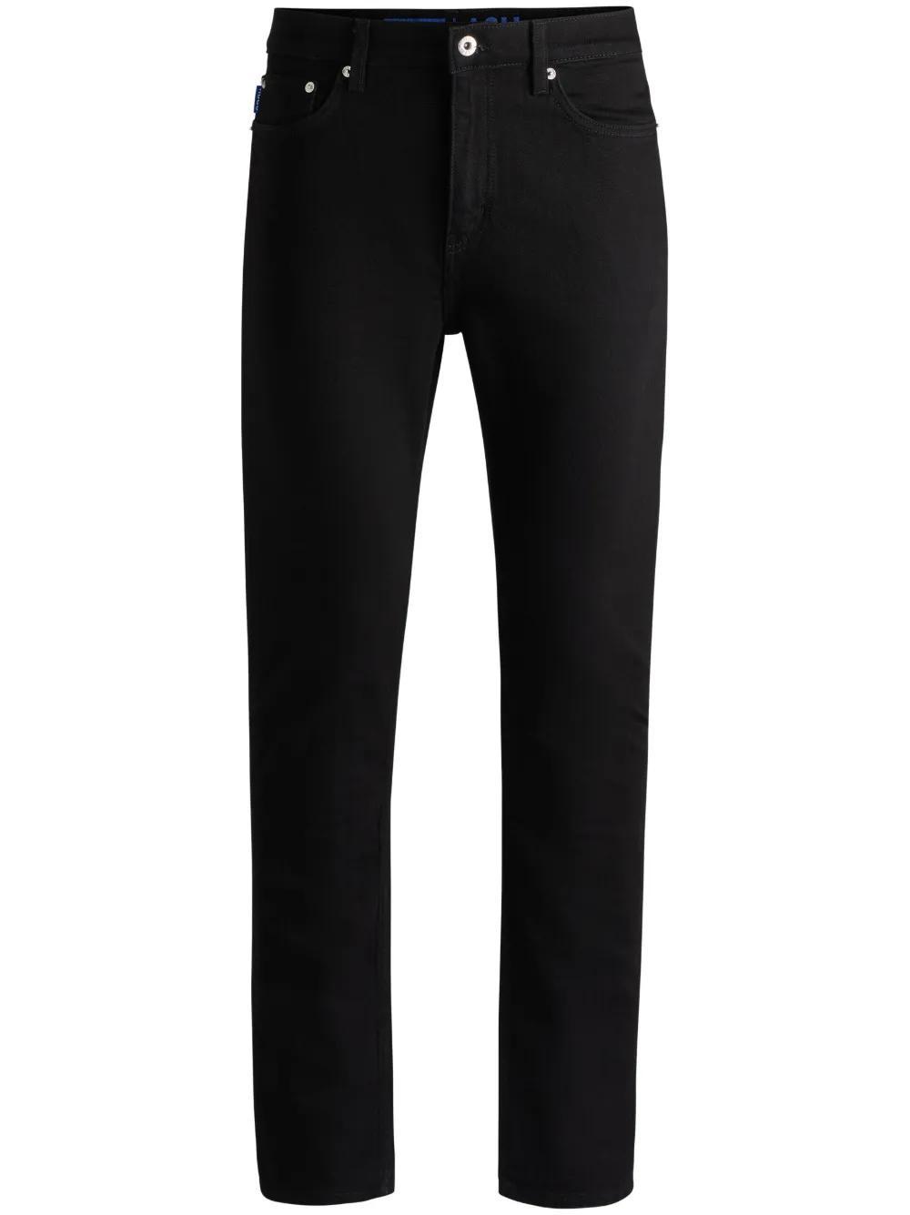 HUGO BOSS Slim-fit Jeans In Black Stretch Denim Product Image