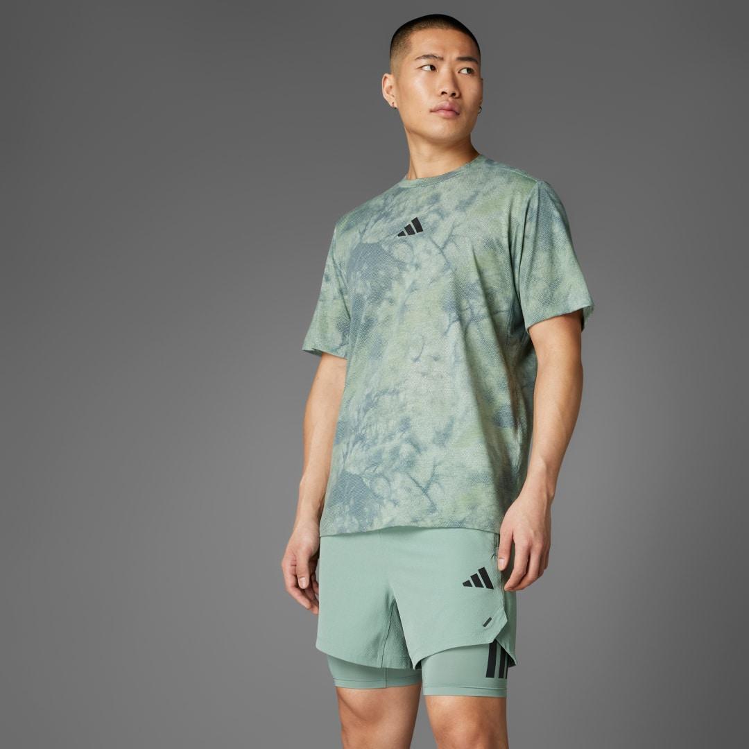 adidas Power Graphic Tee Wonder Silver L Mens Product Image