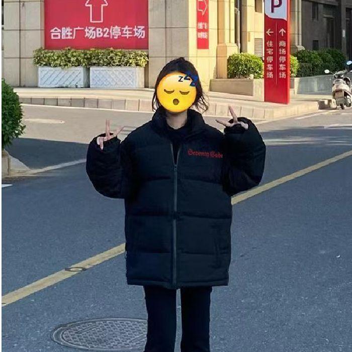 Wing Print Zip Puffer Jacket Product Image