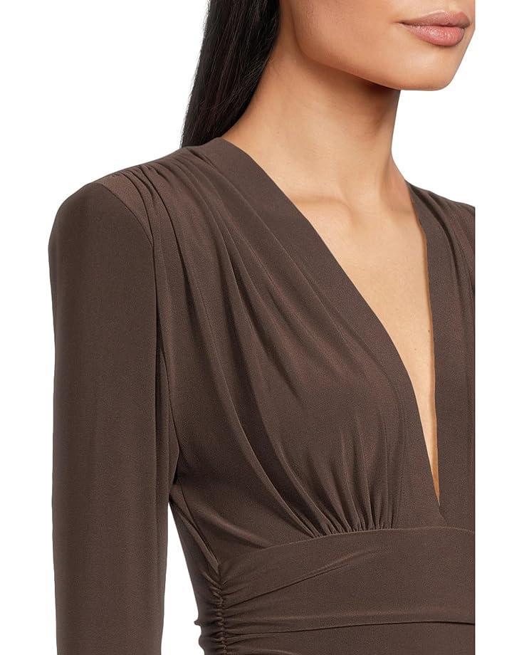 Dolman V-Neck Jumpsuit w/ Shoulder Pads Product Image