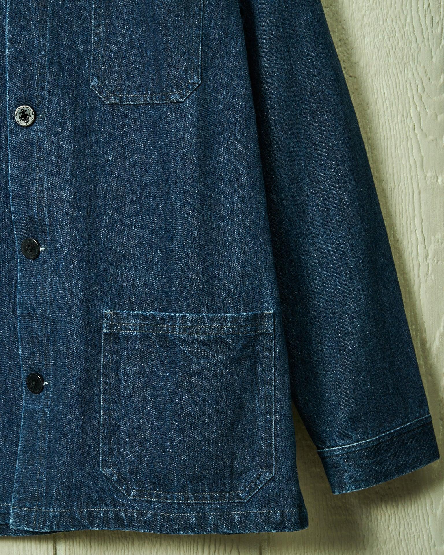 French Workman’s Jacket in Mid Wash Denim Product Image