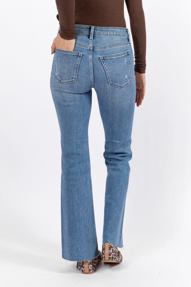 Eve Medium Wash Flare Jeans Product Image