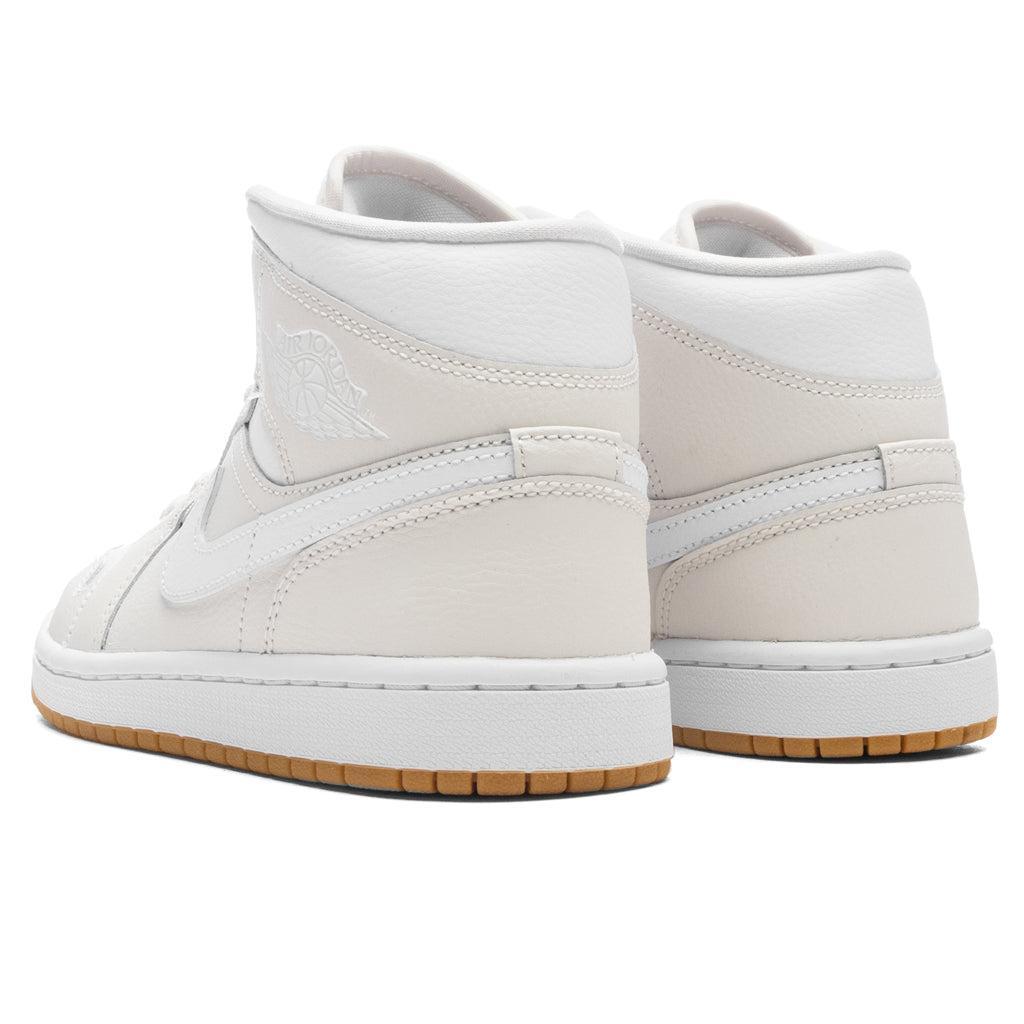 Women's Air Jordan 1 Mid - Phantom/White/Gum Light Female Product Image