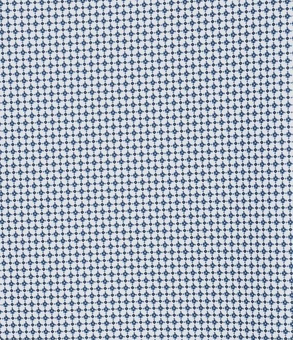 Hart Schaffner Marx Luxury Performance Short Sleeve Geometric Print Coat Front Shirt Product Image